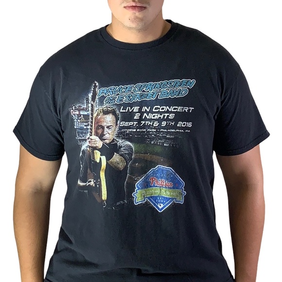 VTG 2016 BRUCE SPRINGSTEEN CONCERT SHIRT - Picture 2 of 4